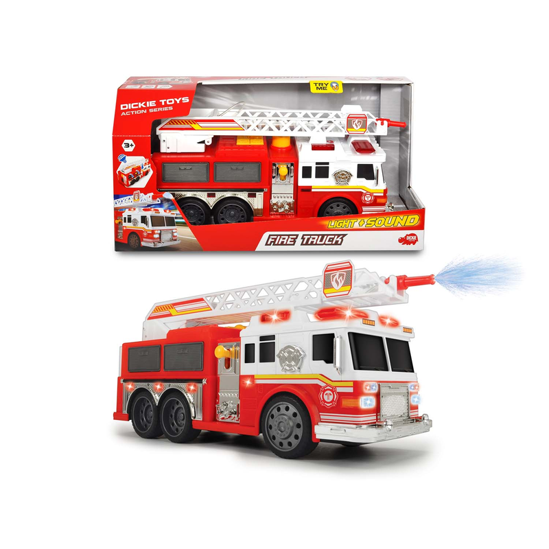 Dickie Toys - Feuerwehrauto - Licht Sound Wasserspritze Pumpe Fire Commander