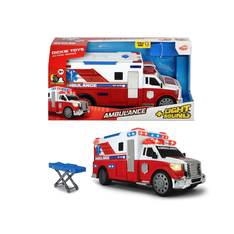 Dickie Toys - Krankenwagen - Licht Sound Rettungswagen Notarzt Ambulance