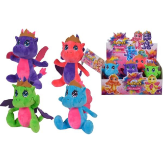 Simba 105951020 - Safiras Neon Princess Plüsch, 4-sort. Neon-Lila - 1 Stück