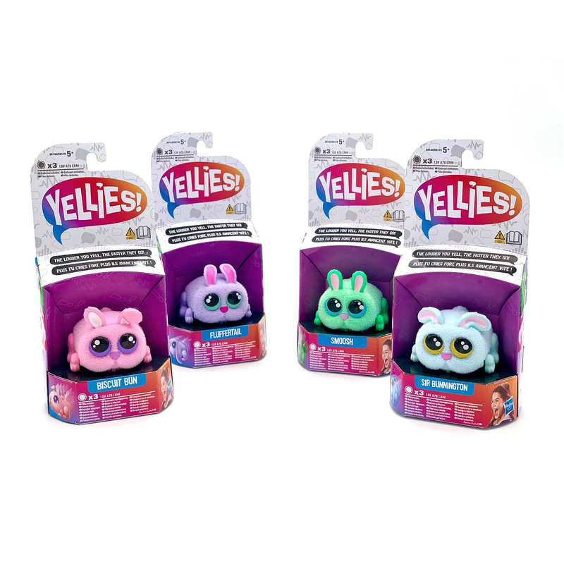 Hasbro E6118EU4 - Yellies! Häschen stimmenaktiviertes Spielzeugtier für Kinder ab 5 Jahren