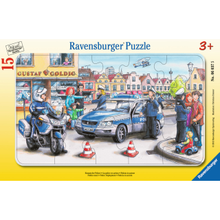 Ravensburger Puzzle: 15 Teile - Einsatz der Polizei - Kinderpuzzle Puzzel