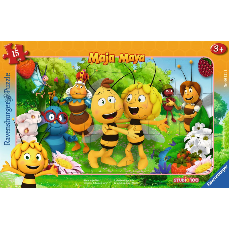 Ravensburger Puzzle: 15 Teile - Biene Majas Welt - Kinderpuzzle Puzzel Willi