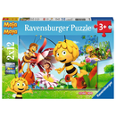 Ravensburger Puzzle: 2 x 12 Teile - Biene Maja auf Blumenwiee - Kinderpuzzle