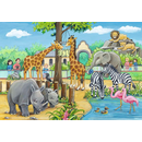 Ravensburger Puzzle: 2 x 24 Teile - Willkommen im Zoo - Kinderpuzzle Puzzel