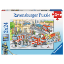 Ravensburger Puzzle: 2 x 24 Teile - Helden im Einsatz - Kinderpuzzle Puzzel