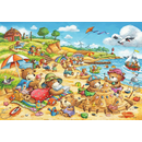 Ravensburger Puzzle: 2 x 24 Teile - Urlaub am Meer - Kinderpuzzle Puzzel Bren