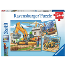 Ravensburger Puzzle: 3 x 49 Teile - Gro?e Baufahrzeuge - Kinderpuzzle Puzzel