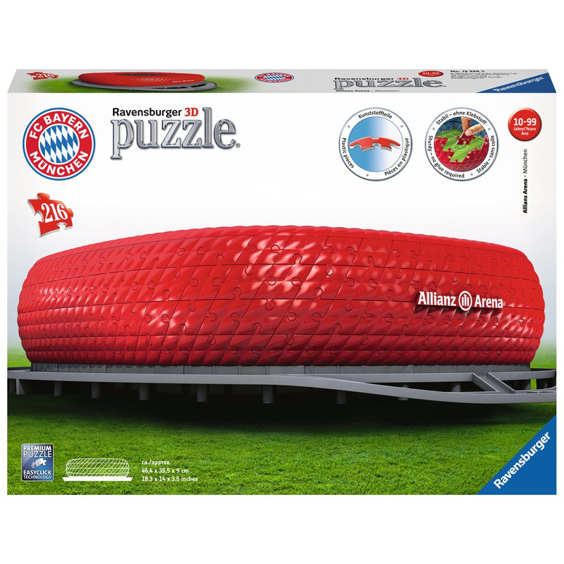 Ravensburger 3D Puzzle: 216 Teile - Allianz Arena - Bayern München Puzzel