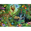 Ravensburger Puzzle: 200 Teile - Tiere im Dschungel - Kinderpuzzle Puzzel