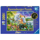 Ravensburger Puzzle: 200 Teile - Magische Begegnung - Einhorn Fee Puzzel