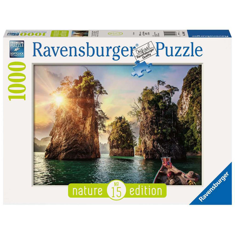 Ravensburger 13968 - Three rocks in Cheow, Thailand - % 1000 T. Puzzle % - 1000 Teile