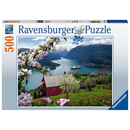 Ravensburger Puzzle: 500 Teile - Skandinavische Idylle - Puzzel Norwegen Fjord