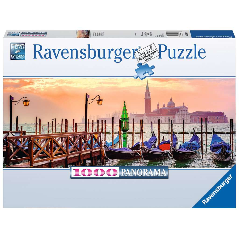 Ravensburger Puzzle: 1000 Teile - Gondeln in Venedig - Erwachsenenpuzzle Puzzel