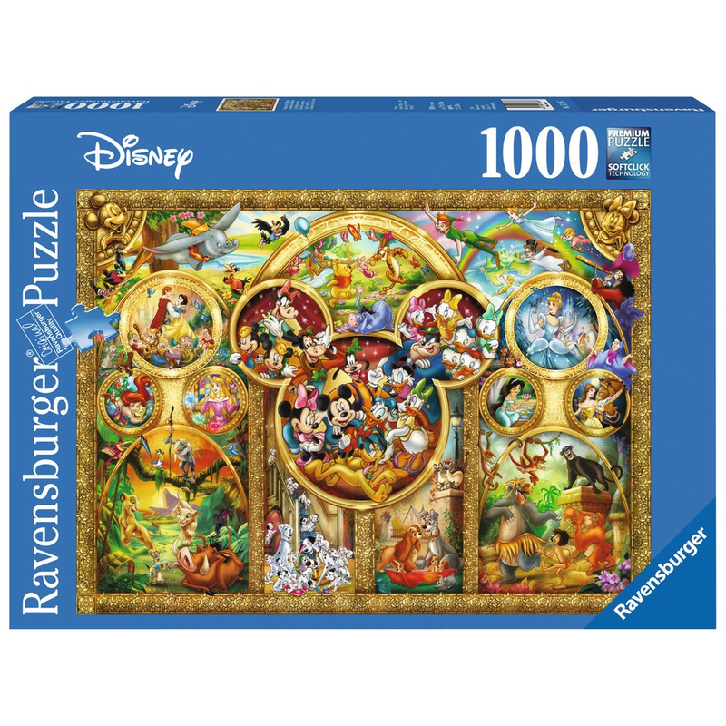 Ravensburger Puzzle: 1000 Teile - Die schösten Disney Themen - Erwachsenenpuzzle