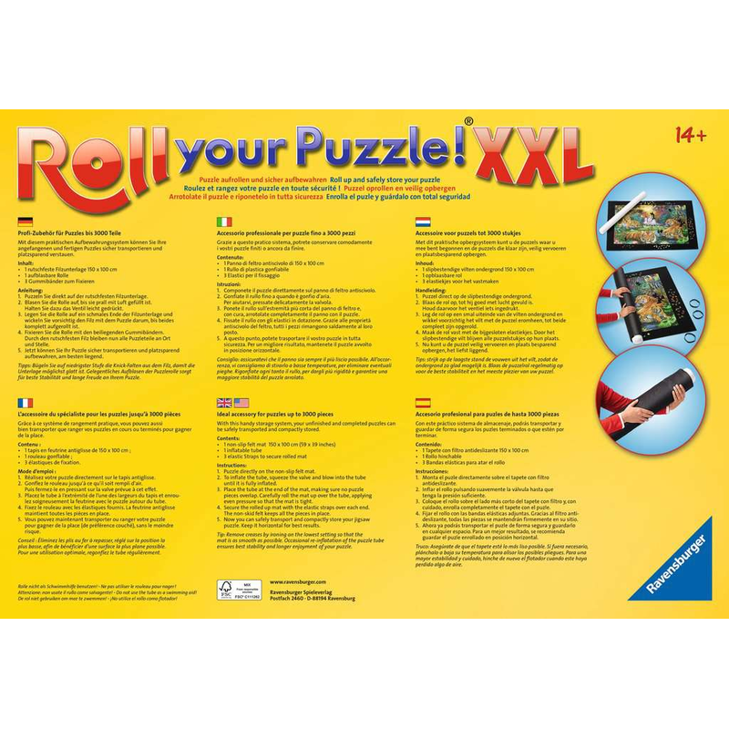 RAVENSBURGER Puzzlematte Roll your Puzzle XXL Puzzleunterlage Puzzlerolle 