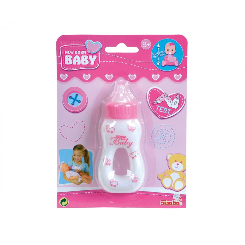 Simba 105563965; 105560013 - New Born Baby - Magisches Milchfläschchen