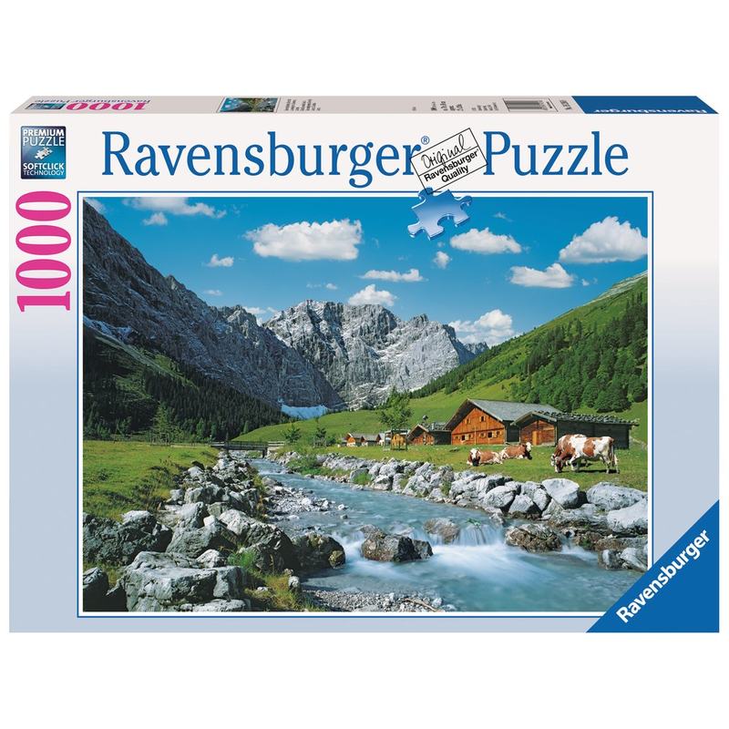 Ravensburger Puzzle: 1000 Teile - Karwendelgebirge, sterreich - Puzzel Berge