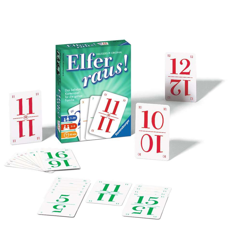 Ravensburger - Elfer raus - Kartenspiel Kartenlegespiel Legespiel 11er raus