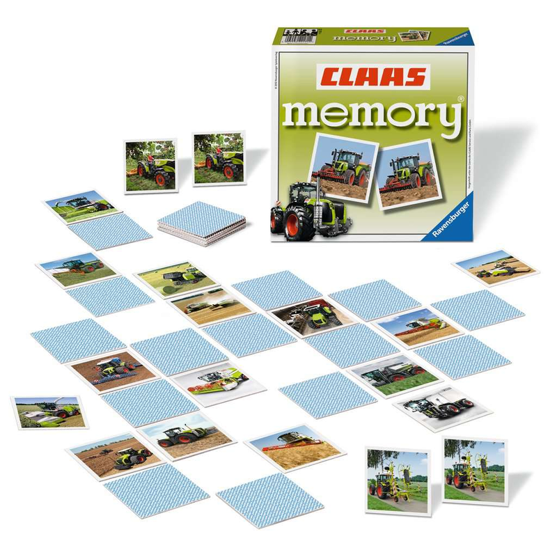 Ravensburger - Claas Memory - Gedächtnisspiel Traktor Bauernhof Landmaschinen