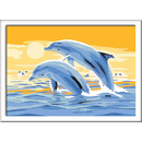 Ravensburger Malen nach Zahlen 28017 - Freunde des Meeres - Delfine Serie E Malset