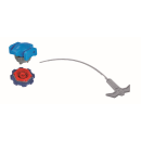 Simba 106064280 - Spinfighter Metal Battle, 3-sort. - 1 St&uuml;ck