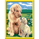Ravensburger - Mutterliebe - Malen nach Zahlen Hund Welpe Golden Retriever
