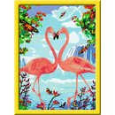 Ravensburger - Flamingo Love - Malen nach Zahlen Herz Romantik