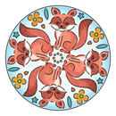 Ravensburger - Mini Mandala Designer Cute Animals - Malen Zeichnen Entspannen