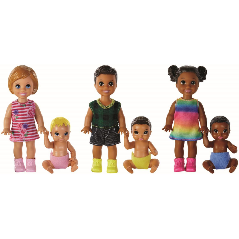 Mattel GFL30 - Barbie Skipper Babysitters Inc. Geschwister-Set Puppen Sortiment