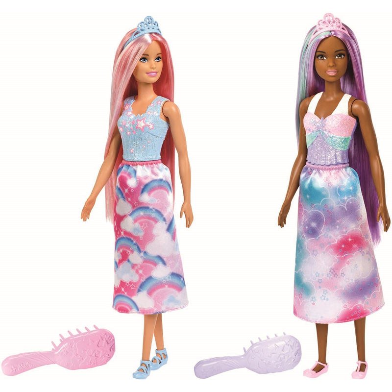Mattel FXR93 - Barbie Dreamtopia Zauberhaar-Königreich Puppen Sortiment