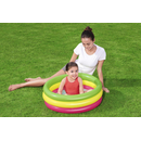 Bestway 51128 - Planschbecken Summer 70 x 24 cm - Aufblasbarer Babypool Kinderpool Regenbogen Pool