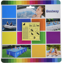 Bestway 62091 - Reparaturflicken - Reparaturset Wasserfest Selbstklebend Luftmatratze - 10er Set