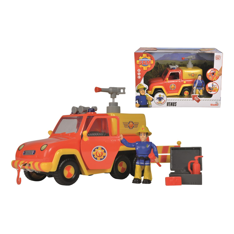 Simba 109257656 - Sam Feuerwehrauto Venus mit Figur