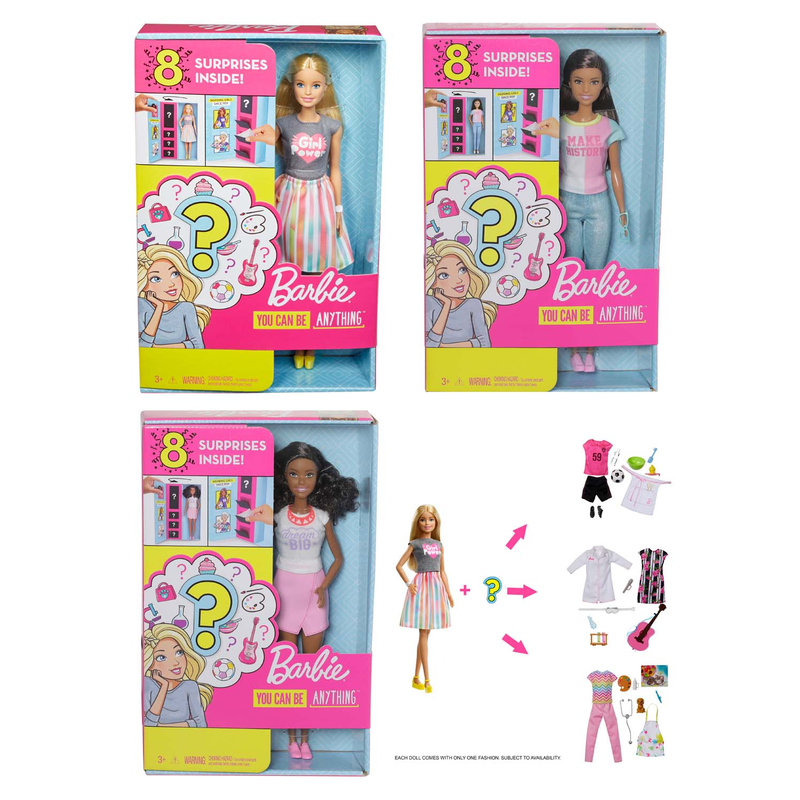 Mattel GFX84; GFX85; GFX86 - AUSWAHL: Barbie Überraschungs-Karrieren Puppe