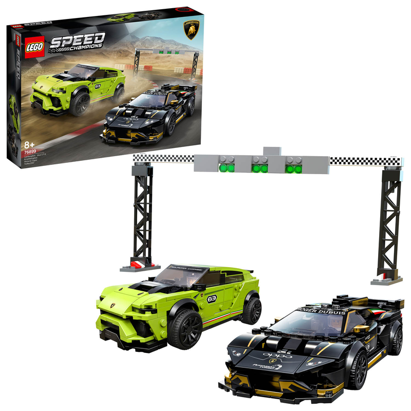 LEGO Speed Champions 76899 - Lamborghini Urus & Lamborghini Huracán Super Trofeo