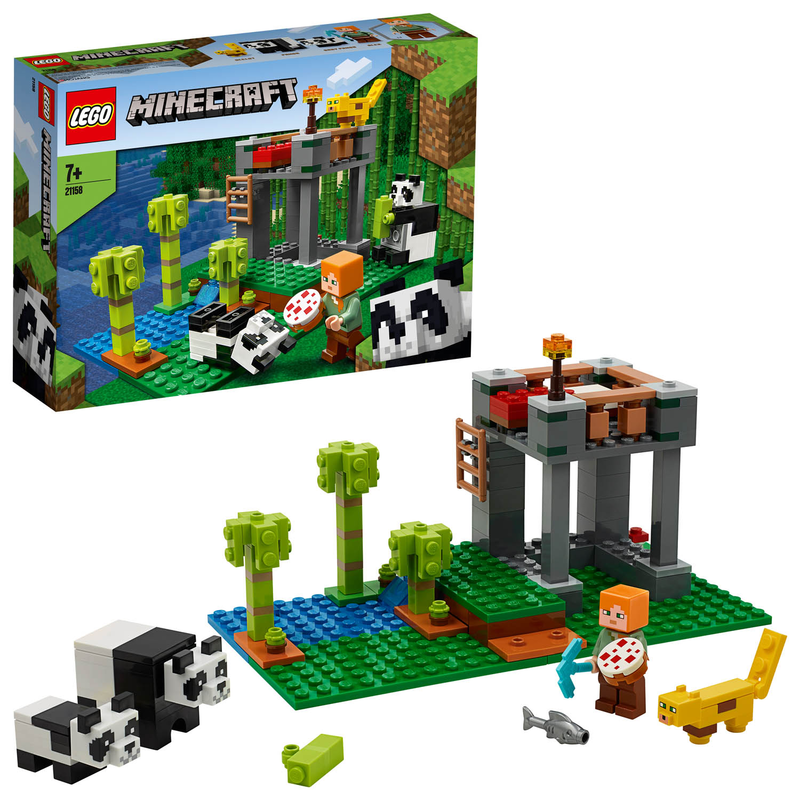 LEGO Minecraft 21158 - Der Panda-Kindergarten - Ozelot Alex Pandas Videospiel