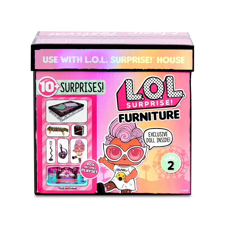 AUSWAHL: LOL Surprise Furniture + Doll Wave 1 L.O.L. Mbelset mit Puppe Serie 1 Music Festival & Grunge Grrrl