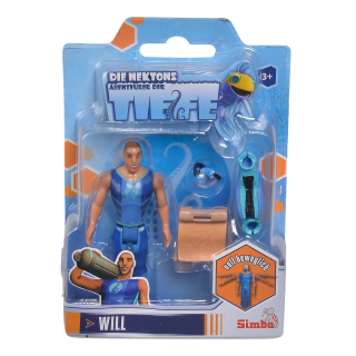 Set De 4 Figuras Deep Nektons - Will, Ant, Fontaine, Kaiko En Traje De Buceo Negro - Para Niños A Partir De 3 Años