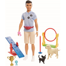 Mattel GJM34  - Barbie Ken Hundetrainer Puppe - Hund Hundeschule Puppenmann