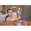 Mattel GJM72 - Barbie Turn-Spielset mit Puppe - Sportlerin Barren-Turnerin Doll