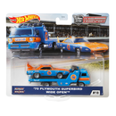 AUSWAHL: Mattel FLF56 - Hot Wheels Team Transport - LKW mit Auto Nr. 16 17 18 70er Plymouth Superbird + Wide Open