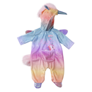 BABY born Kuschelanzug Einhorn 43 cm - Puppenkleidung Regenbogenfarben - Zapf