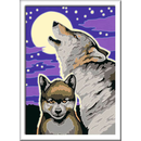 Ravensburger Malen nach Zahlen 28513 - Mystische Wölfe - Malset mit Leuchteffekt