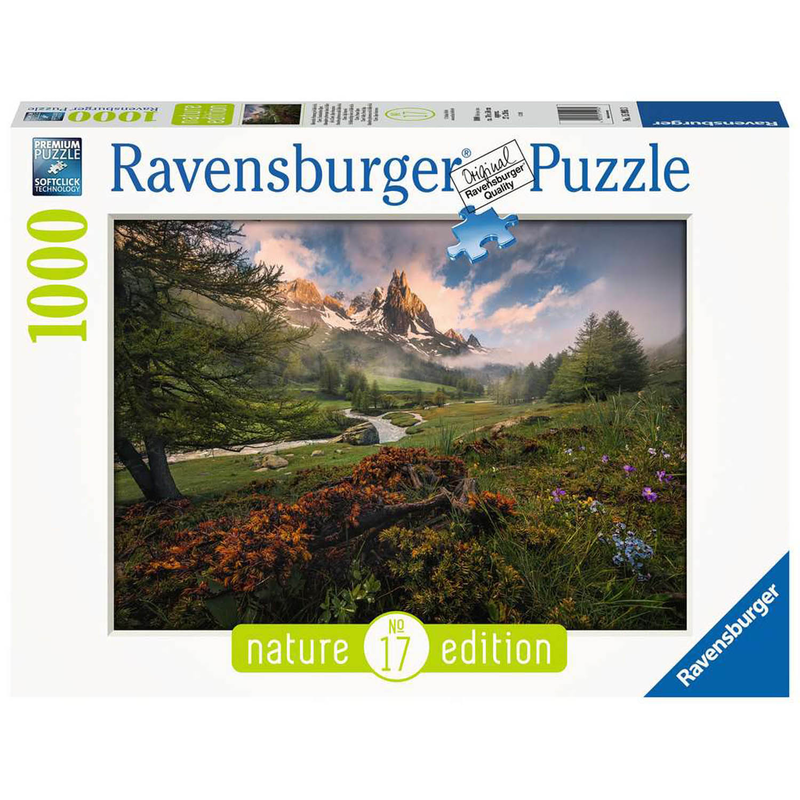 Ravensburger Puzzle 1000 Teile - Malerische Stimmung - Franzsischen Alpen Berge