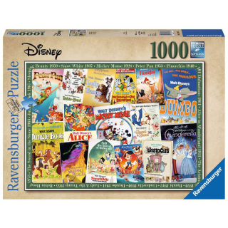 Ravensburger Puzzle: 1000 Teile - Disney Vintage Movie Poster - Retro Puzzel