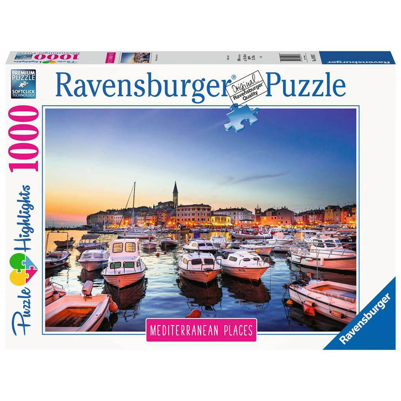 Ravensburger Puzzle: 1000 Teile - Mediterranean Croatia - Kroatien Hafen Puzzel