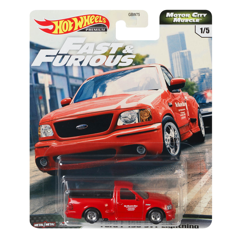 AUSWAHL: Mattel GBW75 - Hot Wheels Fast & Furious - Motor City Muscle Modellauto Ford F150 SVT Lightning