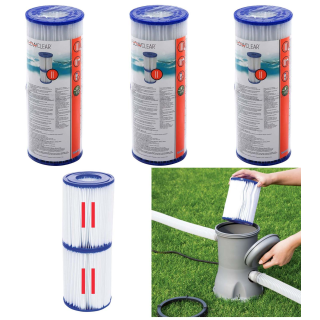 SET: Bestway 58094 - Flowclear Filterkartusche Gr. 2 / II...