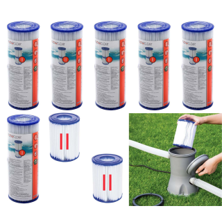 SET: Bestway 58094 - Flowclear Filterkartusche Gr. 2 / II...