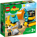 LEGO DUPLO 10931 - Bagger und Laster - LKW Baustelle Bauarbeiter Kipplaster